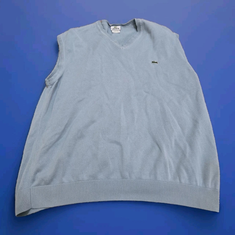 Lacoste Blue V-Neck Sweater